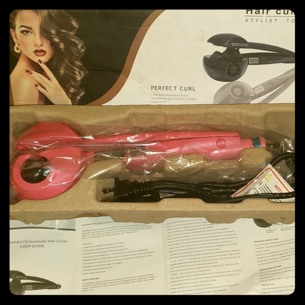 Professional LCD Automatic Hair Curler